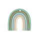 Polymer Clay Pendant Rainbow 41x37mm