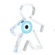 Plexi Acrylic Decorative Boy with Evil Eye 60x45mm