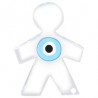 Transparent/Bleu clair/Blanc/Noir