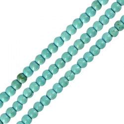 Perle Howlite Ronde Turquoise (~2-2.5 mm (~190 Pièces)
