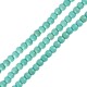 Χαολίτης Χάντρα Στρογγυλή Τυρκουάζ 4mm (~Ø1.2mm (~100τμχ)