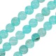 Perla di Agata Rotonda Azzurra 6 mm