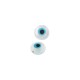 MOP Shell Round Bead Flat with Evil Eye 5mm/2.60mm Ø0.8mm