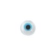 MOP Shell Round Bead Flat with Evil Eye 5mm/2.60mm Ø0.8mm
