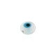 MOP Shell Round Bead Flat with Evil Eye 5mm/2.60mm Ø0.8mm