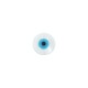 MOP Shell Round Bead Flat with Evil Eye 8mm/2.80mm Ø0.8mm