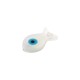 Φίλντισι (MOP) Χάντρα Ψάρι με Μάτι 8x15mm/2.2mm Ø0.8mm