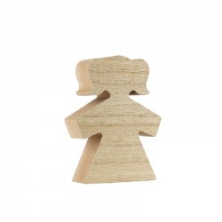 Niña Decorativa de Madera 60 x 80 mm
