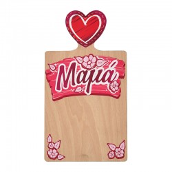 Tabla De Cortar De Madera «Mamá» 150 x 260 mm/9 mm