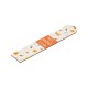 Wooden Bookmark "Best Mom Ever" with Flowers 34x170mm Ø5x4mm