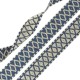 Ruban en Polyester avec Losanges Ethniques 28 mm (~5 Yards)