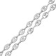 Chaîne maille avec Ovale avec intercalaires 5.2x7.4mm en Acier Inoxydable 304