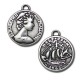 Colgante de Metal Zamak Moneda Dólar Australiano Penny 20mm