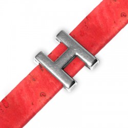 Zamak Slider Letter 'H' 15mm Ø10.5x2.4mm