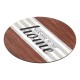 Wooden Pendant Round "Welcome Home" 250mm