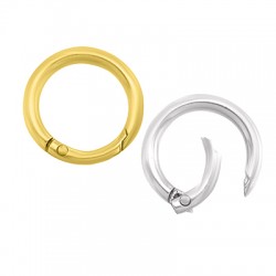 Fermoir Mousqueton rond en Zamak 24 Mm/3.8 mm