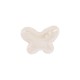 Perle en Céramique Émaillée Papillon Crème 16 x 12 mm Ø 2.4 mm