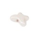 Cuenta De Cerámica Esmaltada Mariposa Color Crema 16x12 mm Ø2,4 mm