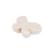 Perle en céramique émaillée Papillon Crème 23 x 16 mm Ø 3.5 mm