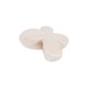 Perlina in Ceramica Smaltata Farfalla Color Crema 23x16 mm Ø 3,5 mm
