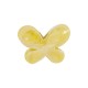 Perle en Céramique Émaillée Papillon Jaune 23x16 mm Ø3.5 mm