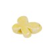 Enameled Ceramic Bead Yellow Butterfly 23x16mm Ø3.5mm