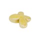 Perle en Céramique Émaillée Papillon Jaune 23x16 mm Ø3.5 mm