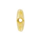 Perle en Céramique Émaillée Papillon Jaune 23x16 mm Ø3.5 mm