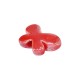 Perlina in Ceramica Smaltata Farfalla Rossa 23x16mm Ø3,5mm