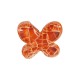Enameled Ceramic Bead Ochra Butterfly 23x16mm Ø3.5mm