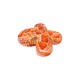 Perlina in Ceramica Smaltata a Forma di Farfalla Color Ocra 23x16 mm Ø 3,5 mm