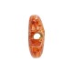 Perlina in Ceramica Smaltata a Forma di Farfalla Color Ocra 23x16 mm Ø 3,5 mm