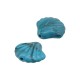 Perle acrylique en forme de coquillage 30 x 33 mm / 14 mm Ø 3 mm