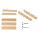Supporto in Legno con Ripiani 40x30x27 mm