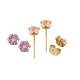 Stainless Steel 304 Earring with Crystal 6.7mm