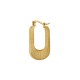 Stainless Steel 304 Earring Hoop Rectangular 32x22mm/3mm