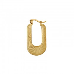 Stainless Steel 304 Earring Hoop Rectangular 32x22mm/3mm