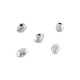 Cuenta Redonda Facetada Irregular de Zamak 6x4 mm Ø1,2 mm