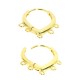 Brass Earring Teardrop Tear with Loops 14mm