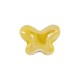 Perle en Céramique Émaillée Papillon Jaune 16 x 12 mm Ø 2.4 mm