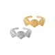 Bague en Acier Inoxydable 304 avec Coquillages