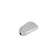 Perle tube Ovale Plate en Zamak 18 x 10 mm Ø 1.8 mm