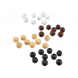 Perle Ronde en bois 16 mm