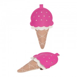 Ciondolo in PU Gelato 6x11 cm