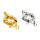 Brass Sailor Clasp Round 17mm