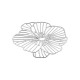 Brass Pendant Flower 30mm