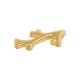 Colgante de Zamak con forma de Coral 23 x 42 mm/6 mm Ø 2,2 mm