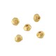 Zamak Round Faceted Ιrregular Bead 5x4.8x4mm Ø1.2mm