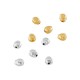 Cuentas Irregulares De Zamak 4x6 mm Ø1,2 mm