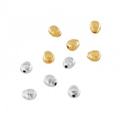 Perlina Irregolare in Zamak 4x6 mm Ø 1,2 mm